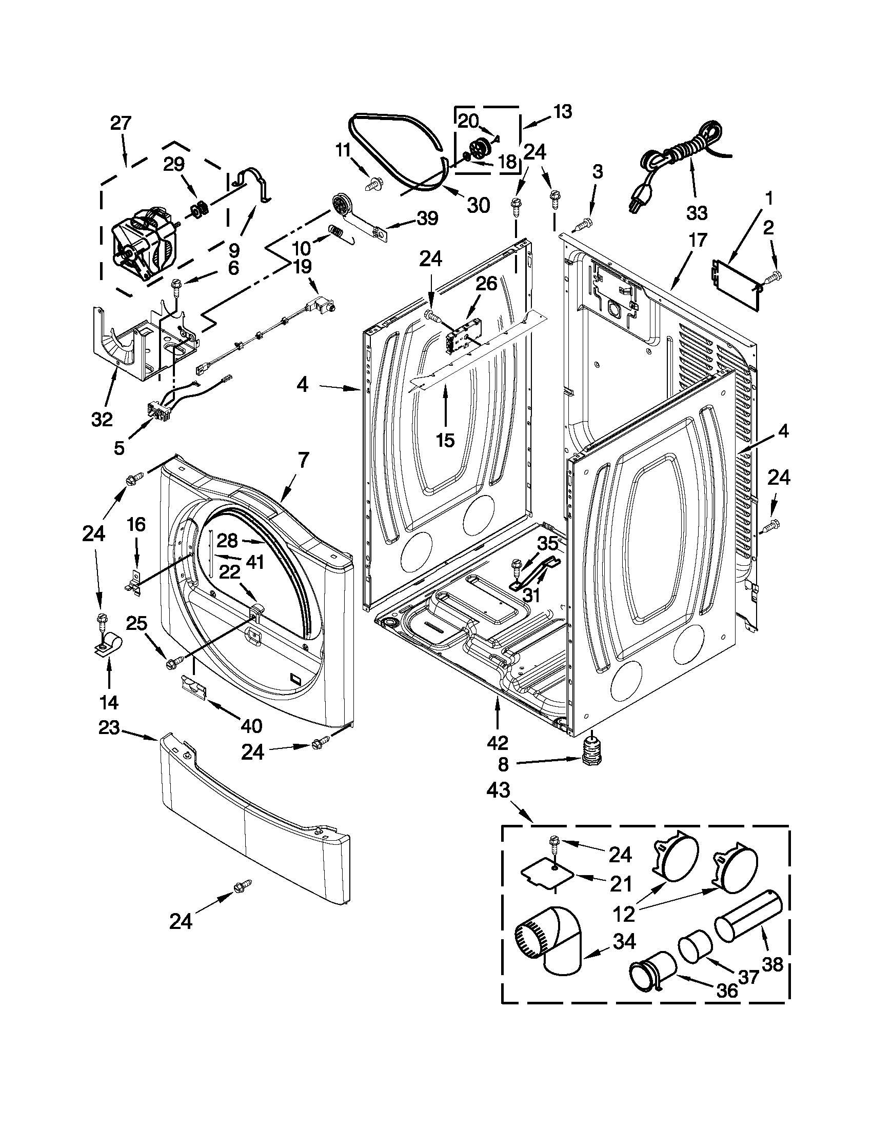 Cabinet parts