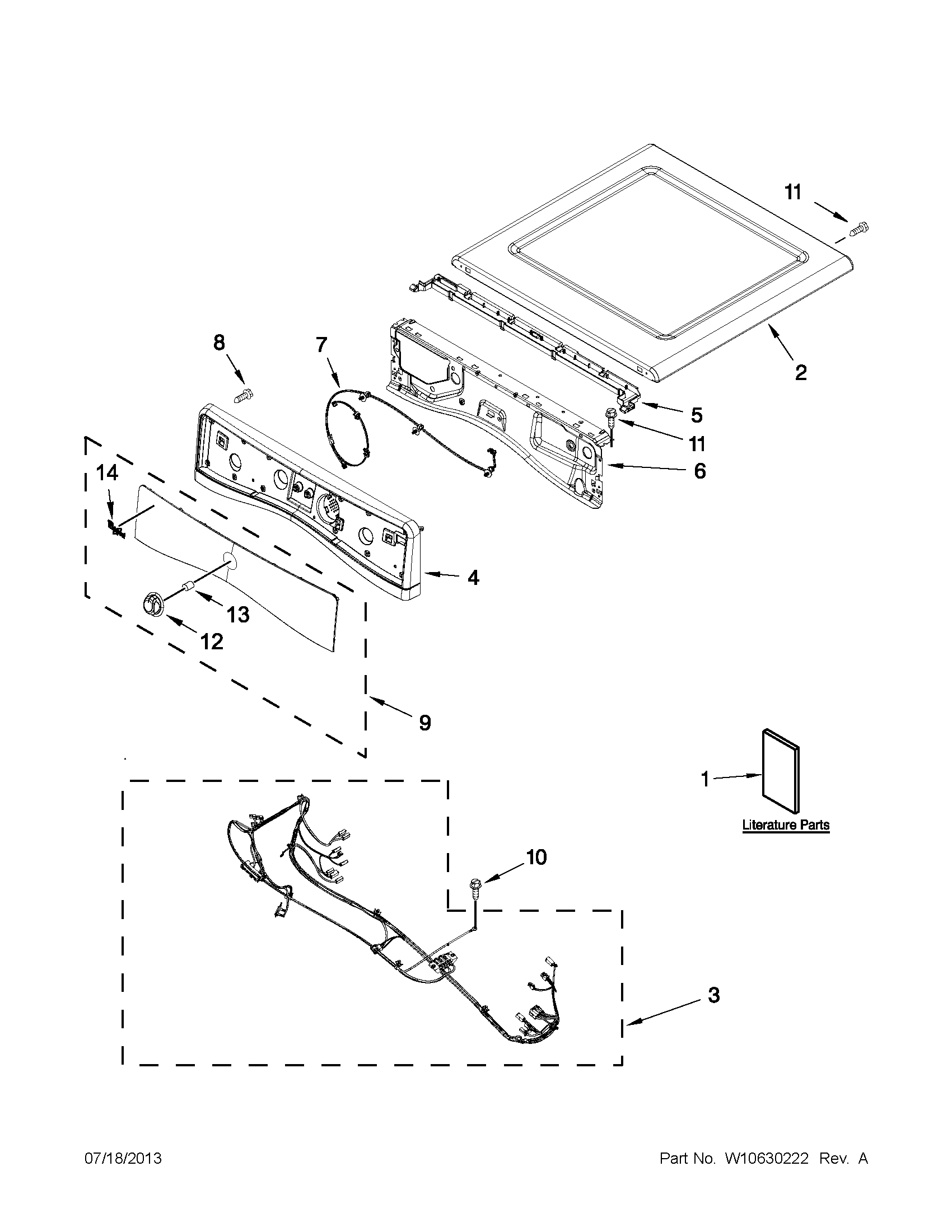 TOP AND CONSOLE PARTS