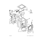 Maytag MHW7000XW0 top and cabinet parts diagram