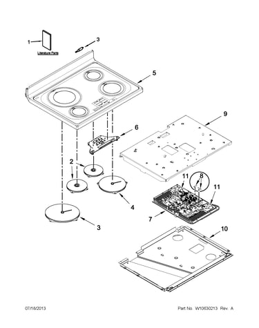 Cooktop parts