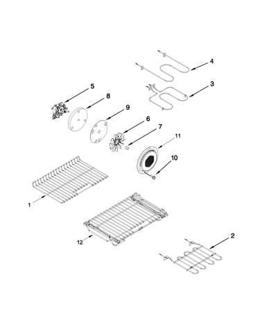 Internal oven parts