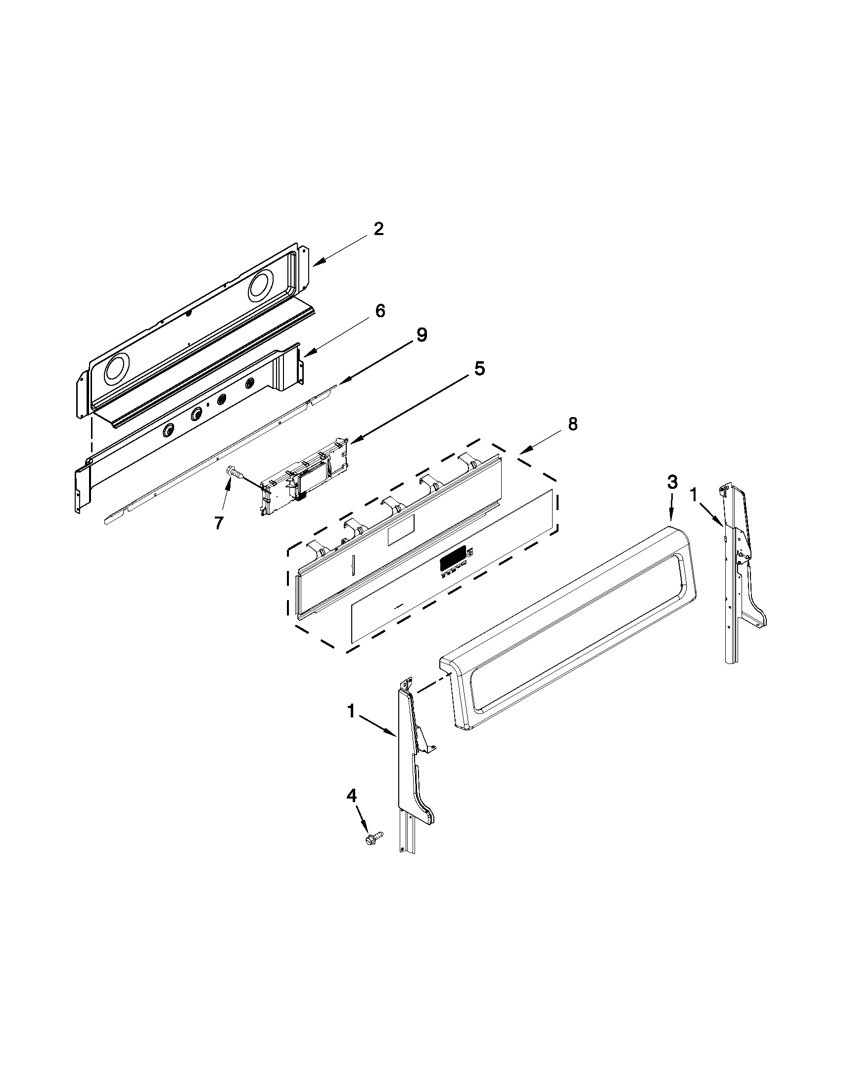 Control panel parts