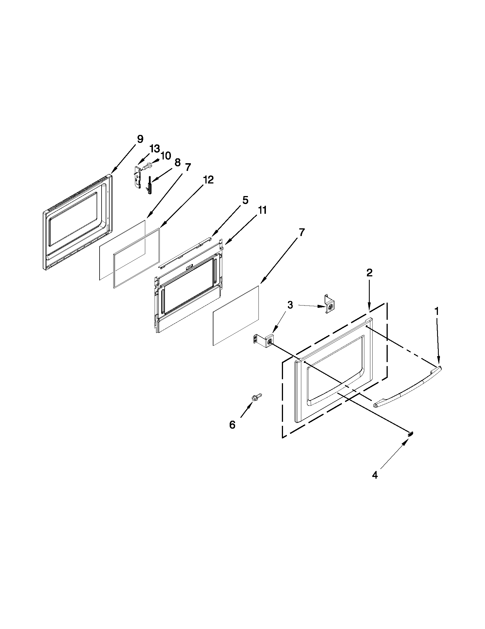 Lower door parts