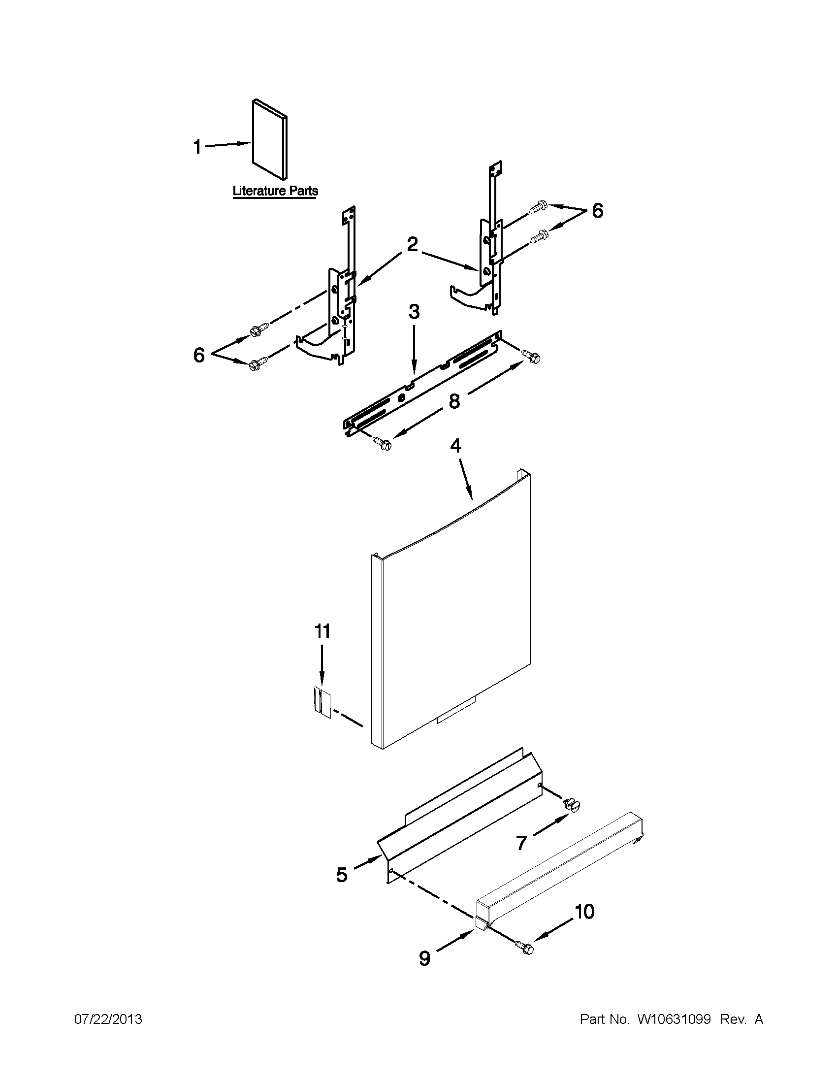 Door and panel parts