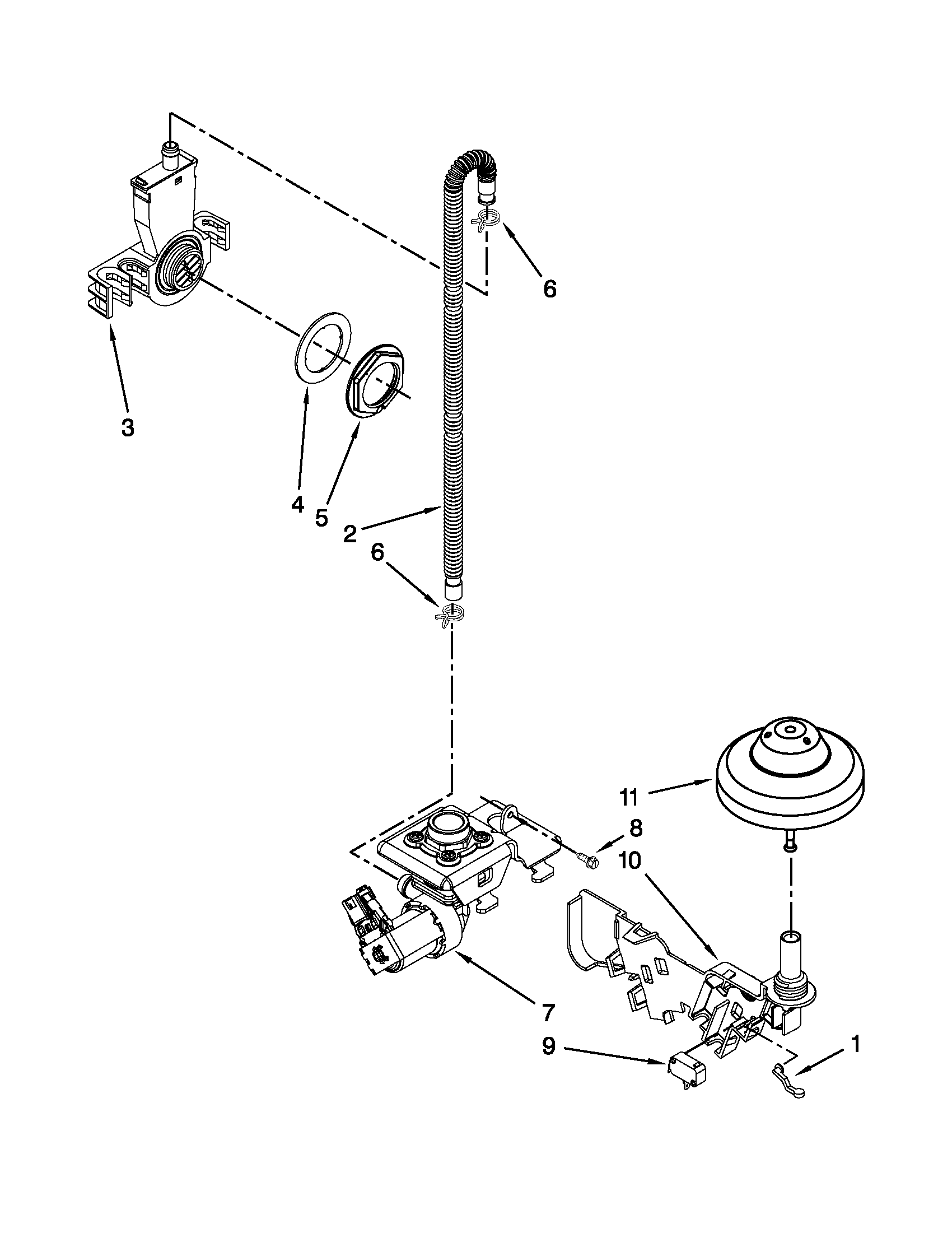 Fill, drain and overfill parts
