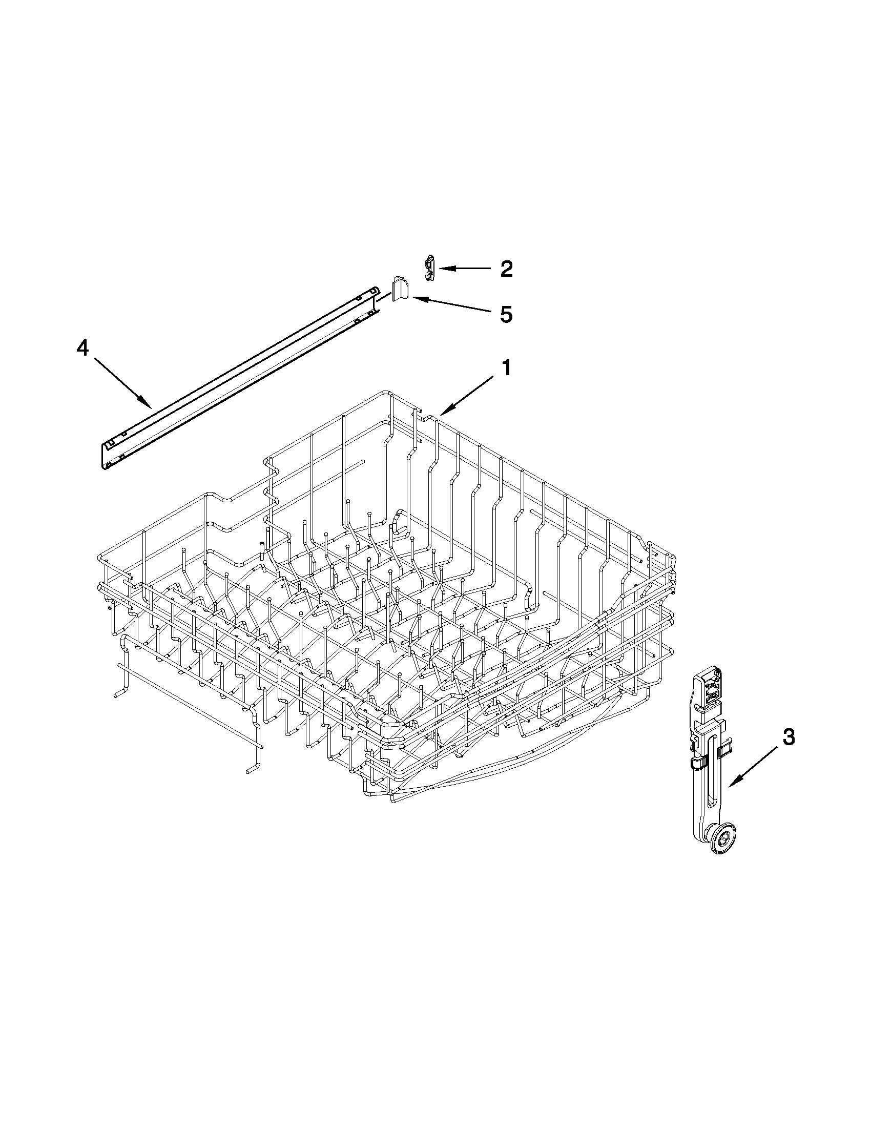 UPPER RACK AND TRACK PARTS