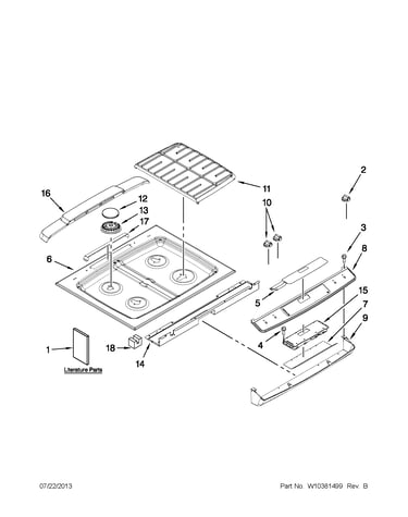 Cooktop parts