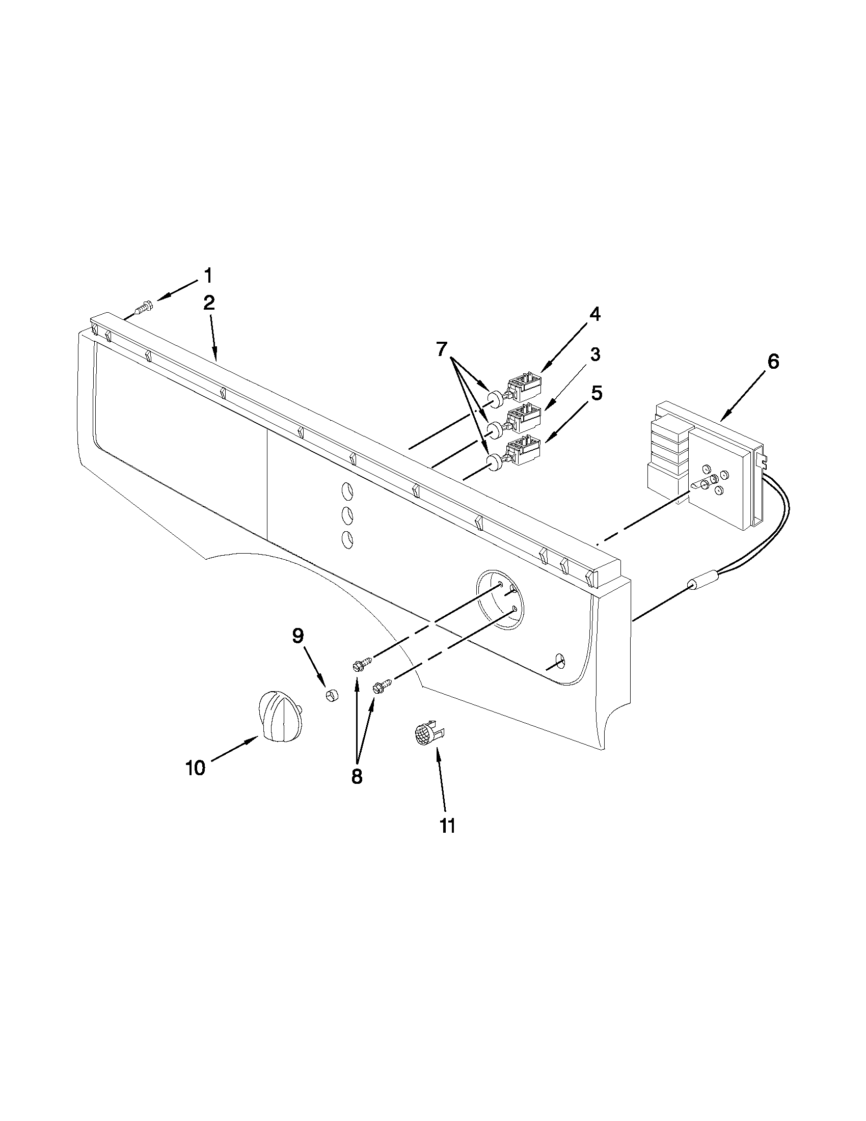 Control panel parts