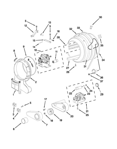 Drum and motor parts