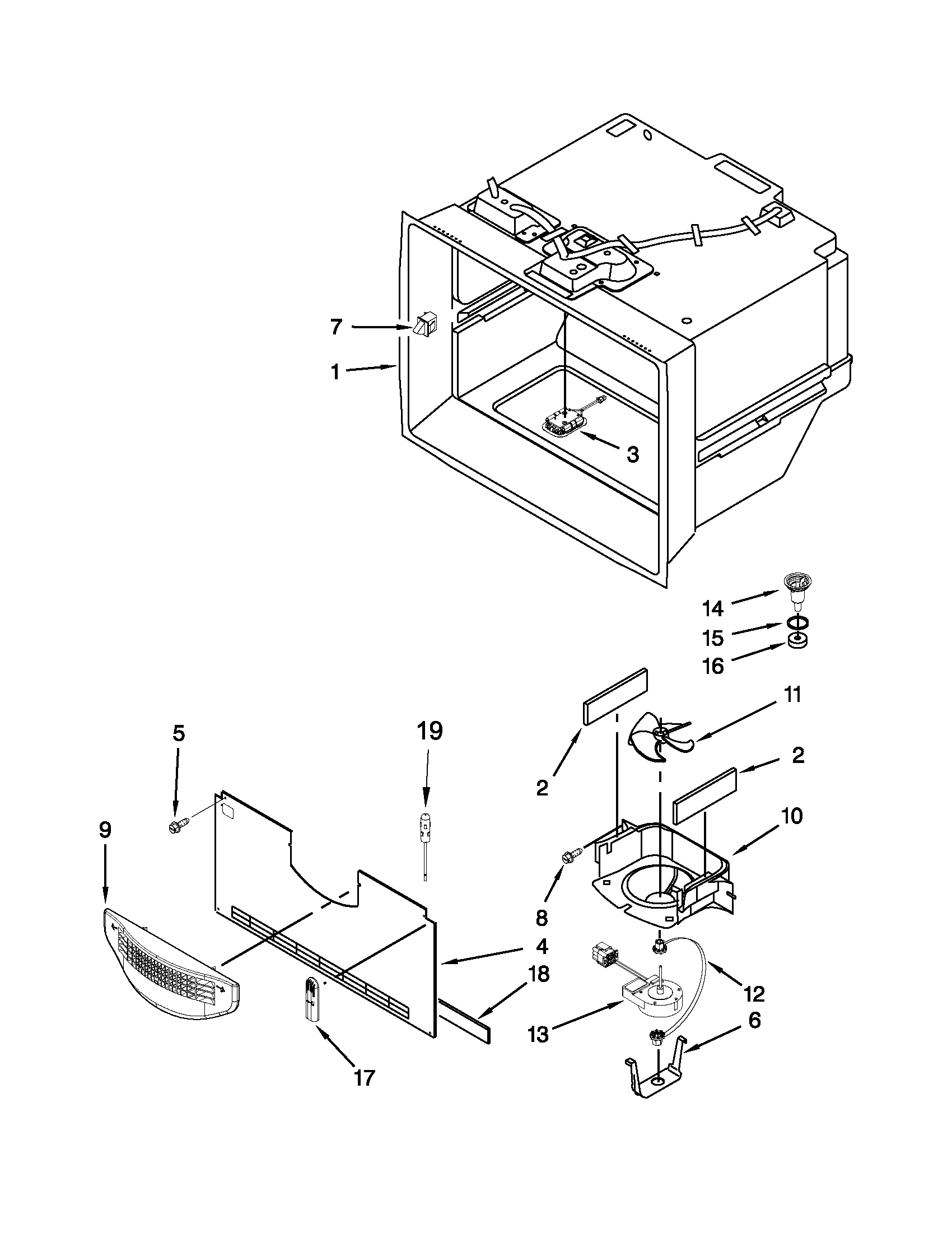 Freezer liner parts