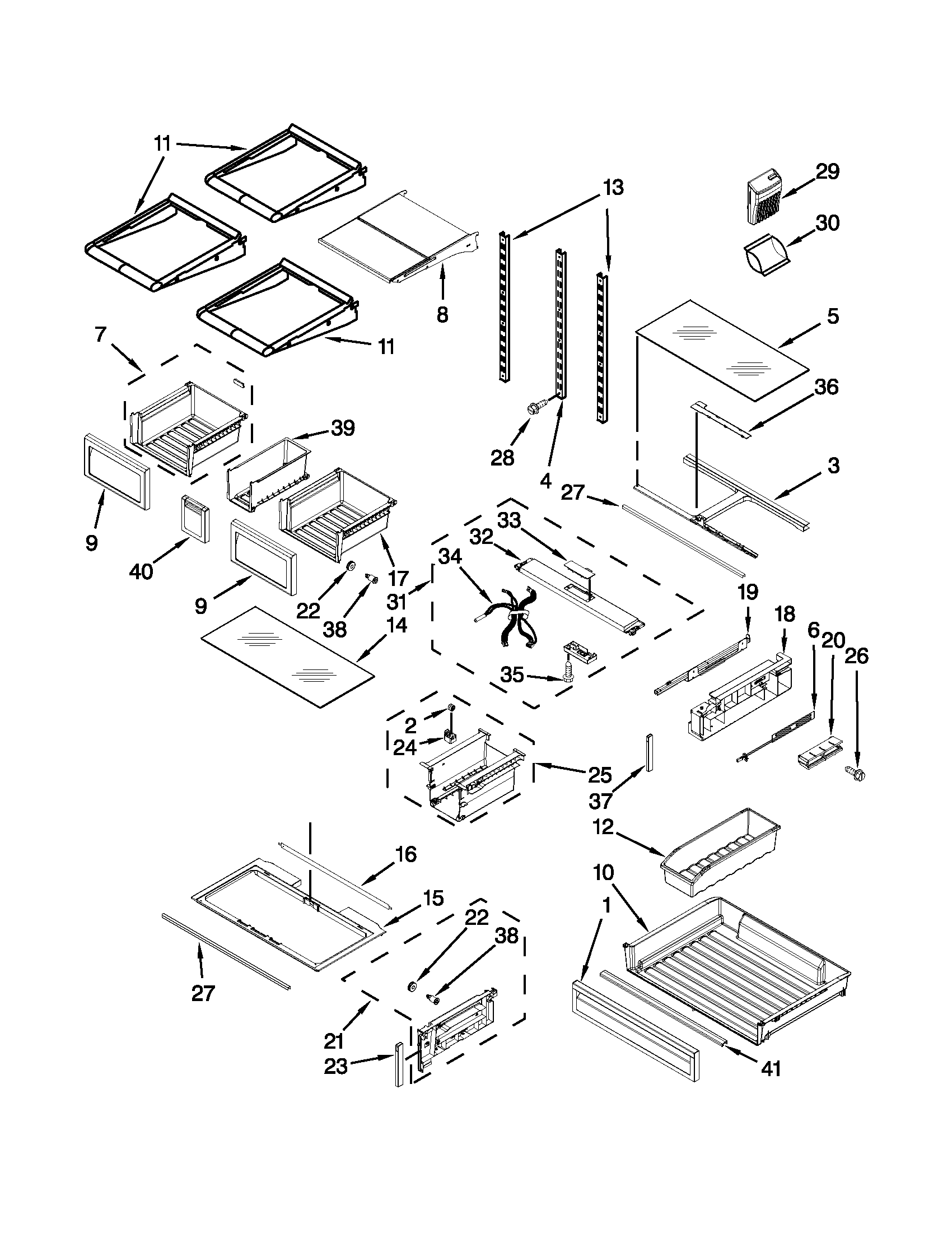 Shelf parts