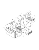 Freezer door parts