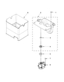 Motor and ice container parts