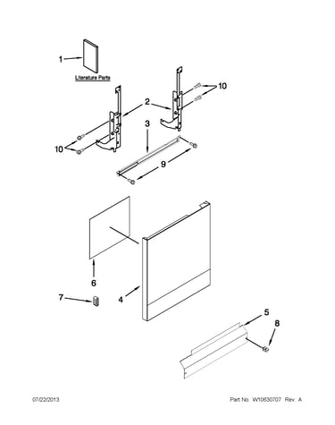Door and panel parts