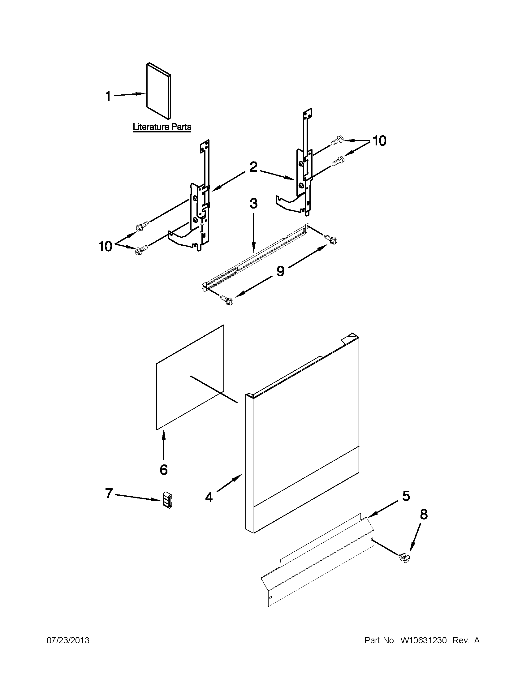 Door and panel parts