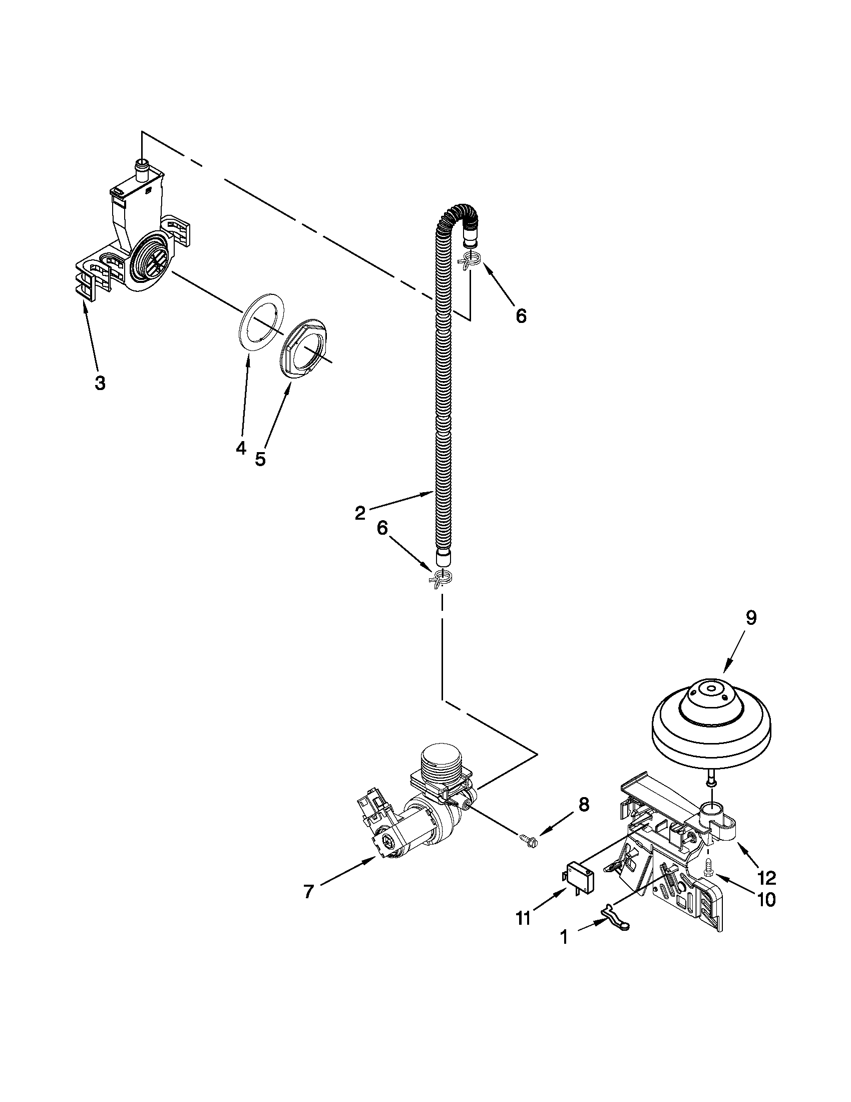 Fill, drain and overfill parts