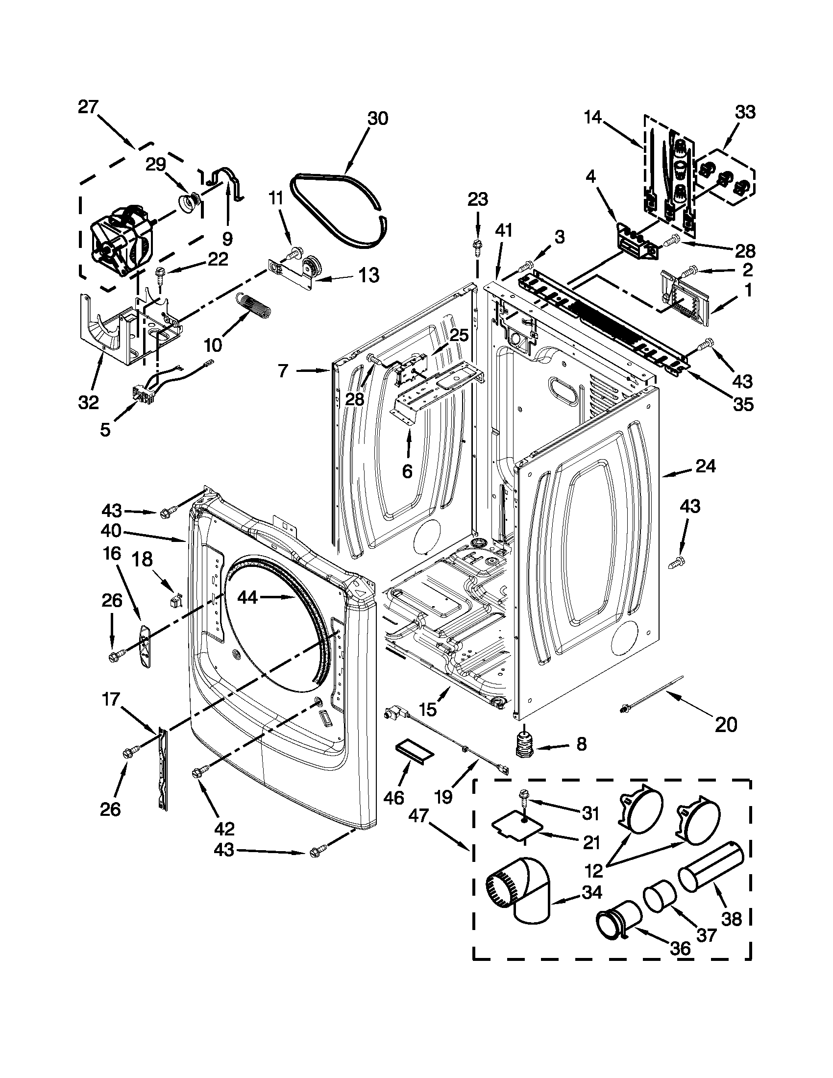 Cabinet parts