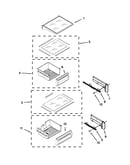 Refrigerator shelf parts