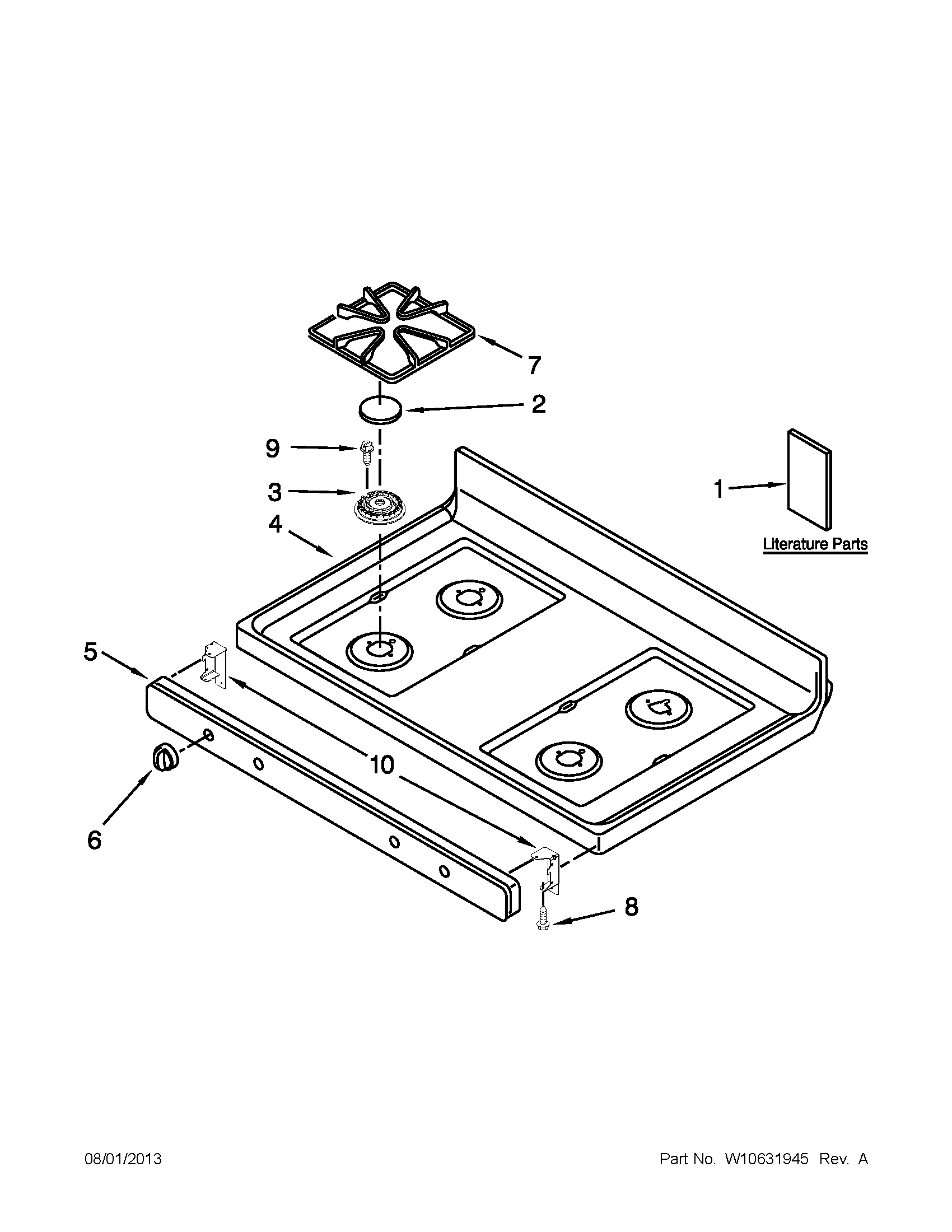 Cooktop parts