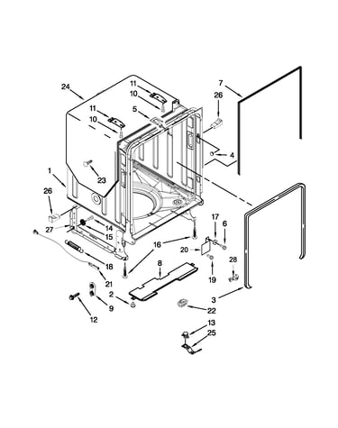 Tub and frame parts