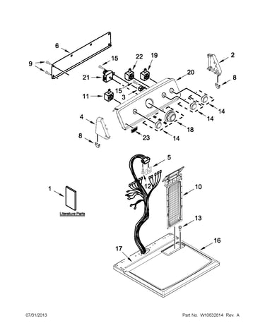 Top and console parts