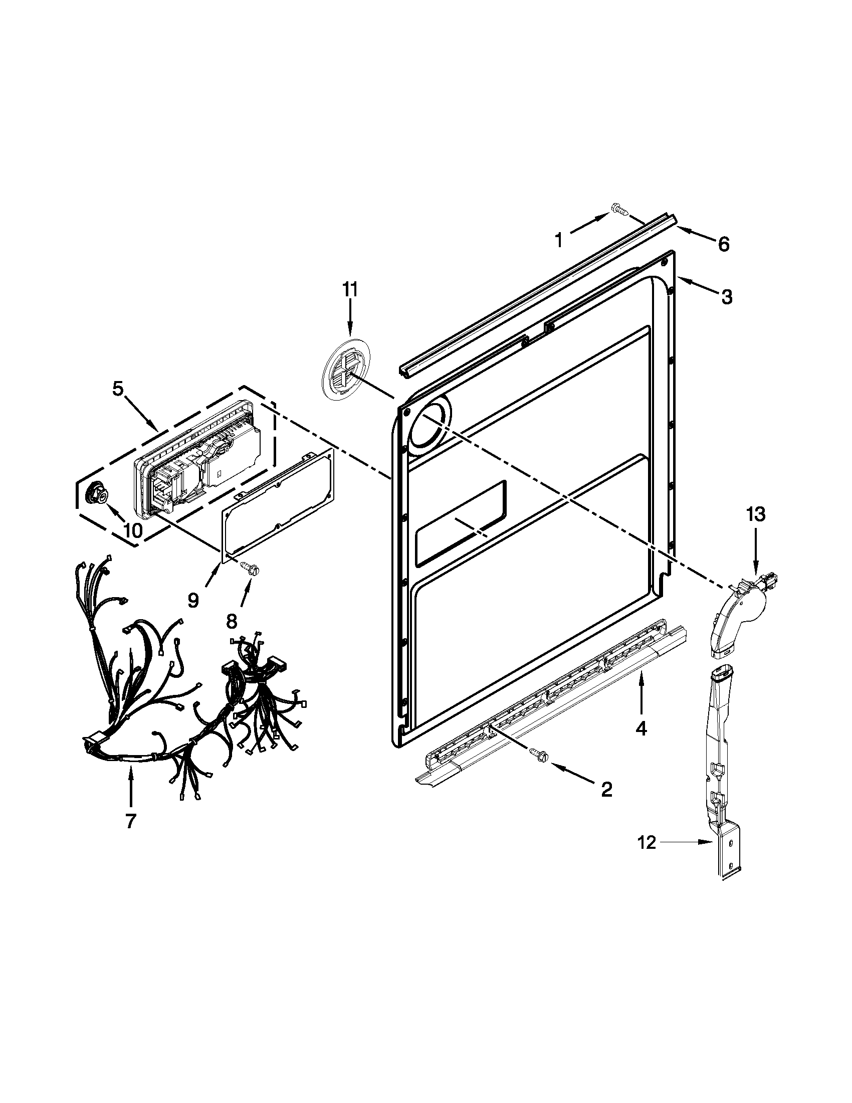 Inner door parts