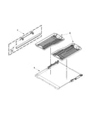Third level rack and track parts
