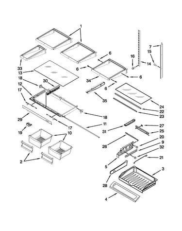 Shelf parts