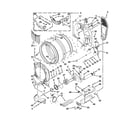 Whirlpool YWED97HEXL1 bulkhead parts diagram