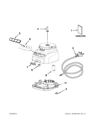 Motor and housing unit