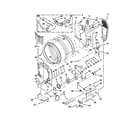 Whirlpool YWED97HEXW4 bulkhead parts diagram