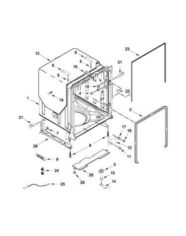 Tub and frame parts