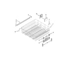 Whirlpool WDT790SLYM2 upper rack and track parts diagram