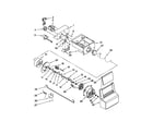 Whirlpool WRS321CDBM00 motor and ice container parts diagram