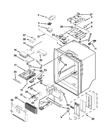 Refrigerator liner parts