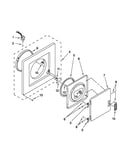 Dryer front panel and door parts