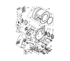 Whirlpool YLTE5243DQB dryer bulkhead parts diagram