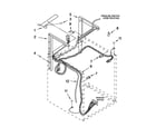 Whirlpool YLTE5243DQB dryer support and washer parts diagram