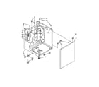 Whirlpool YLTE5243DQB washer cabinet parts diagram