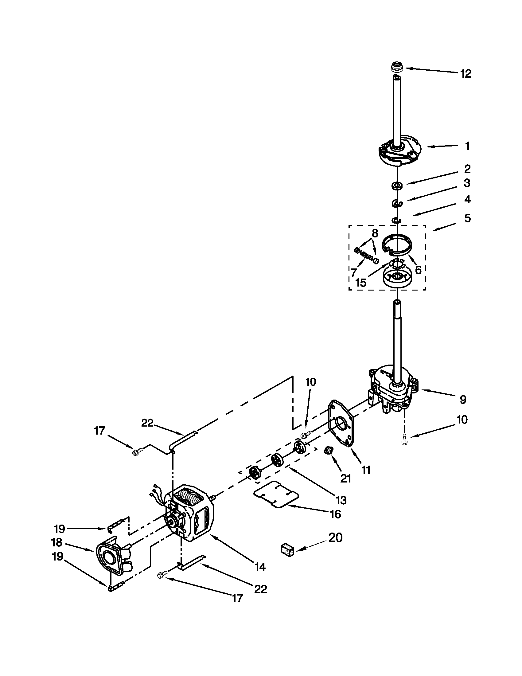 Brake,clutch,gearcase,motor and pump parts