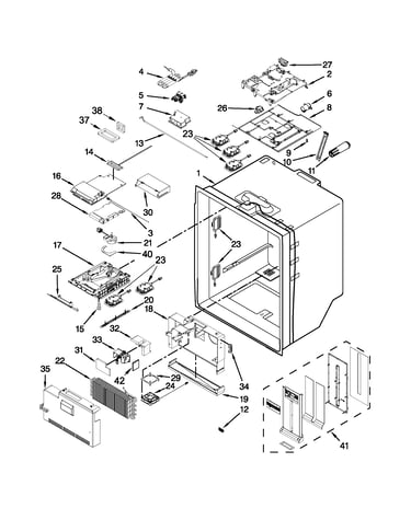 Refrigerator liner parts