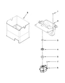 Motor and ice container parts