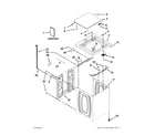 Whirlpool WTW4800BQ0 top and cabinet parts diagram