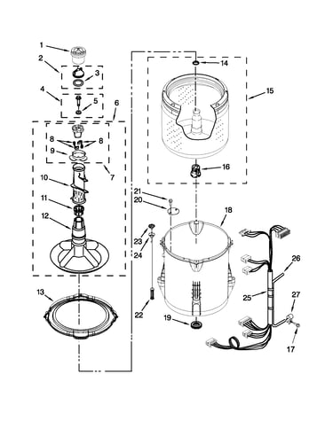 Basket and tub parts