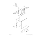 Ikea IUD6100BB2 door and panel parts diagram