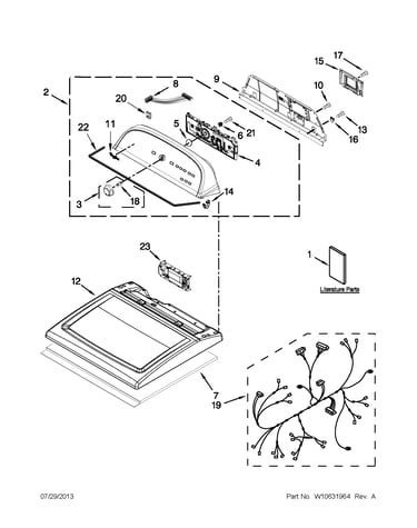 Top and console parts