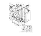 Whirlpool WGD5800BW0 cabinet parts diagram