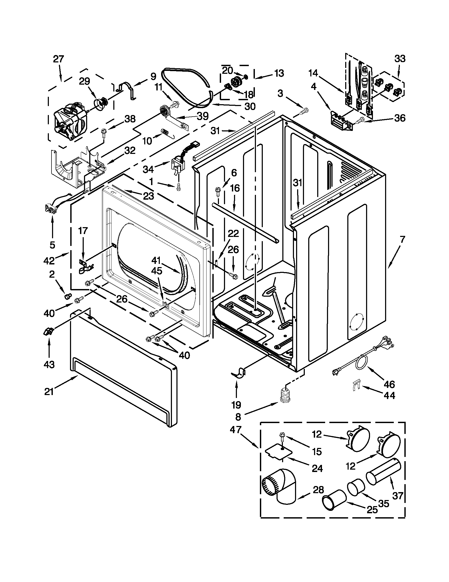 Cabinet parts