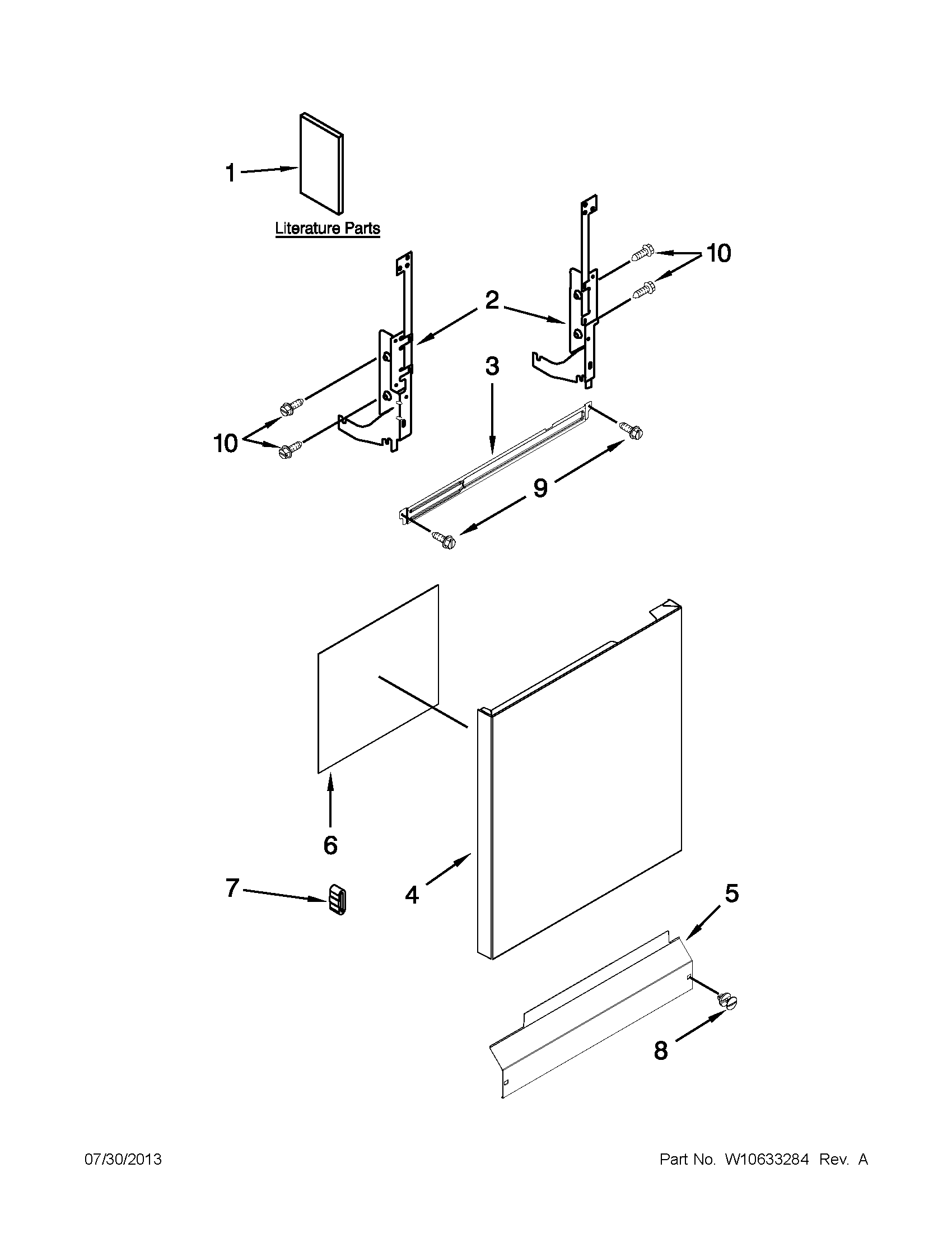 Door and panel parts