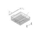 Ikea IUD6100BB1 upper rack and track parts diagram